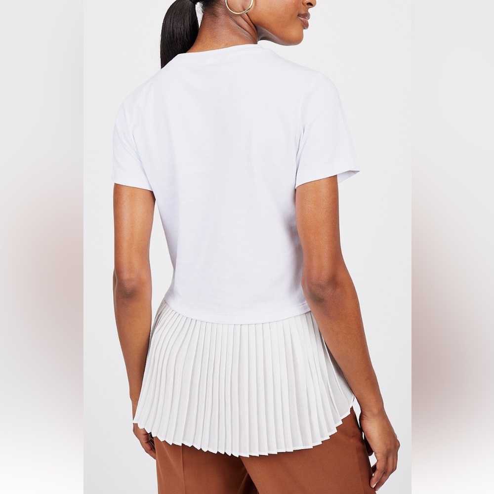 Sabié White Pleated Back Tee